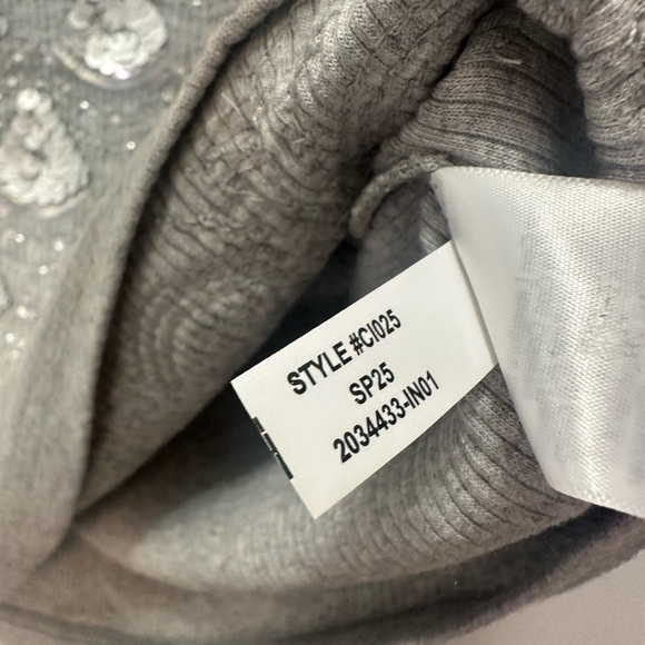 NWT! J.Crew Vintage rib short-sleeve T-shirt with embellishment. Size Large - Picture 5 of 9